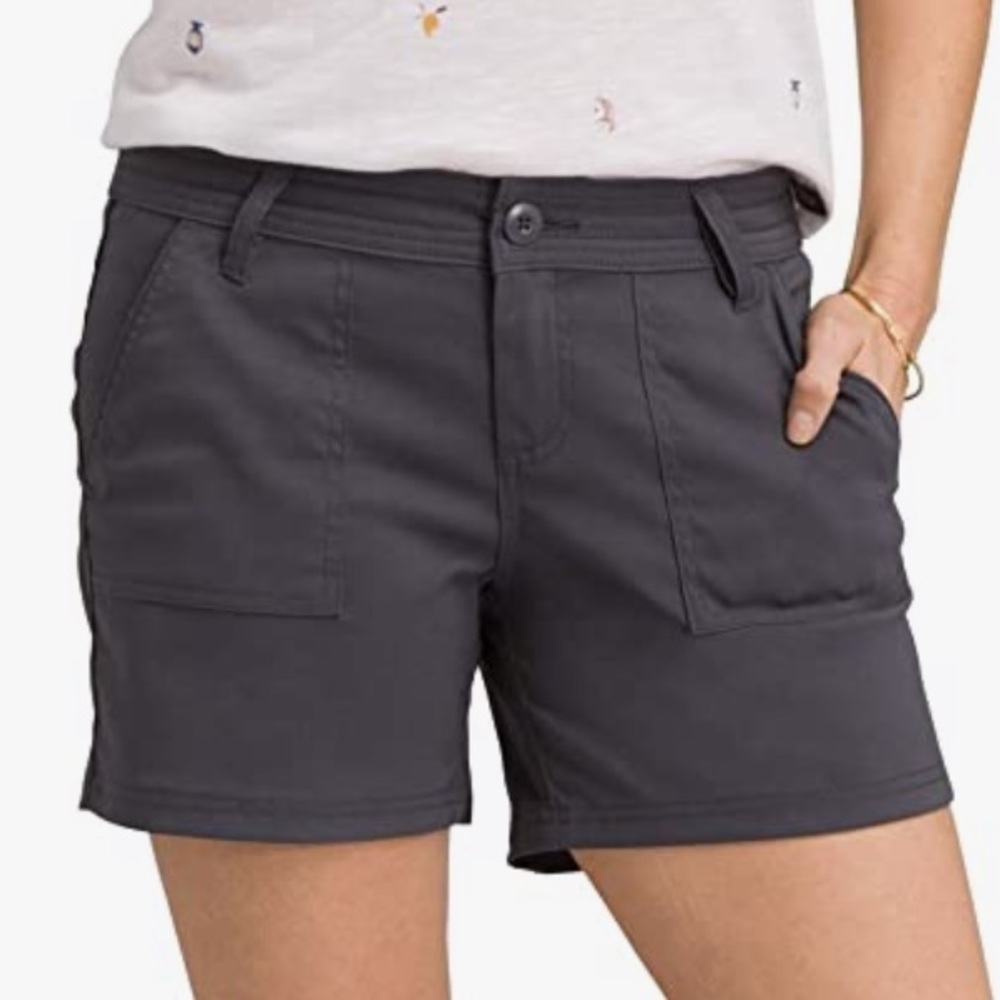 prAna - Olivia short, 7” inseam, Size 6, Grey